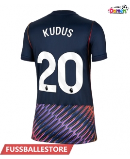 Günstige Tottenham Hotspur Mohammed Kudus #20 Auswärtstrikot Damen 2026-27 Kurzarm